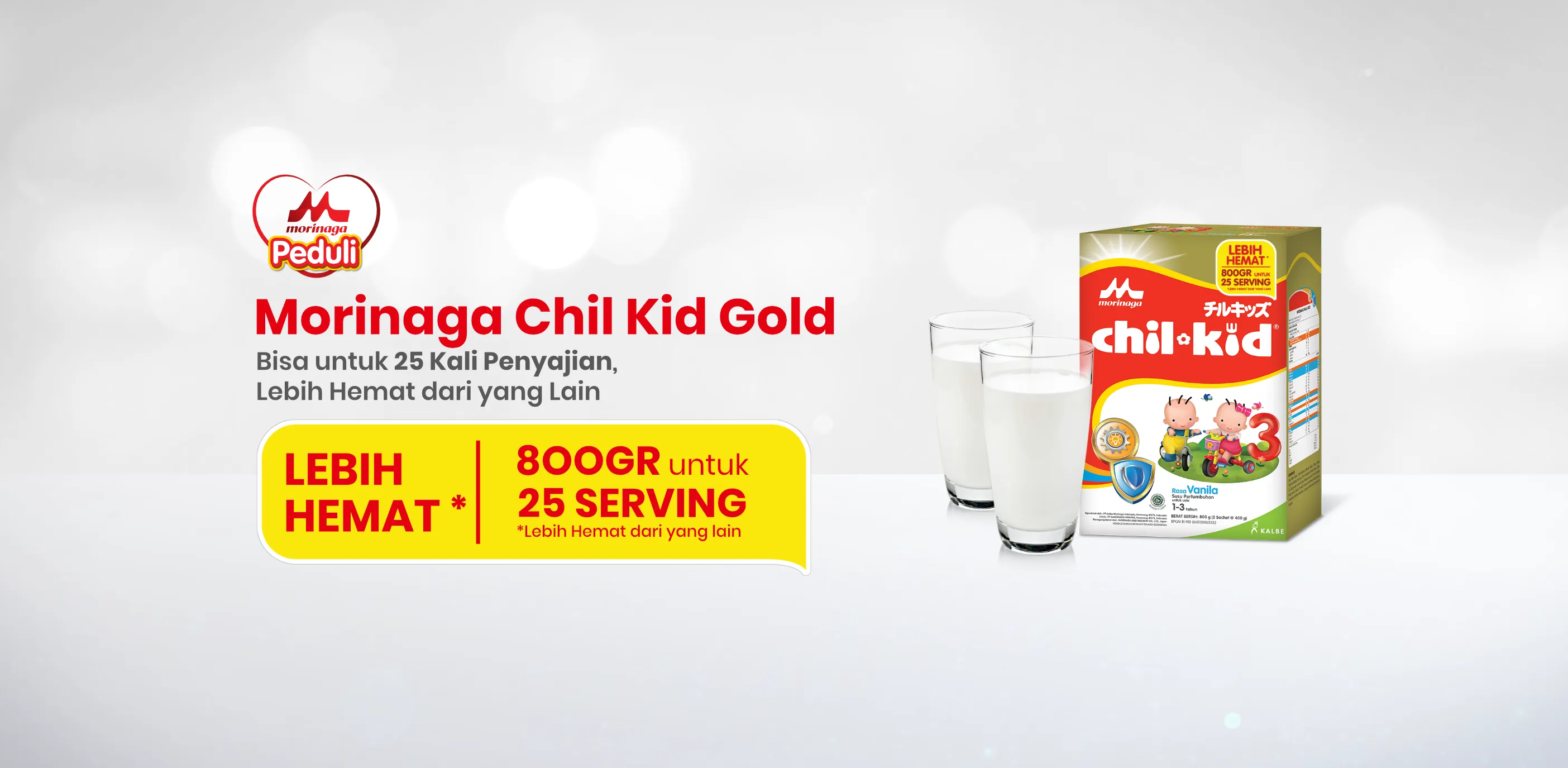 Morinaga Chil Kid Gold Hemat untuk 25 Kali Penyajian