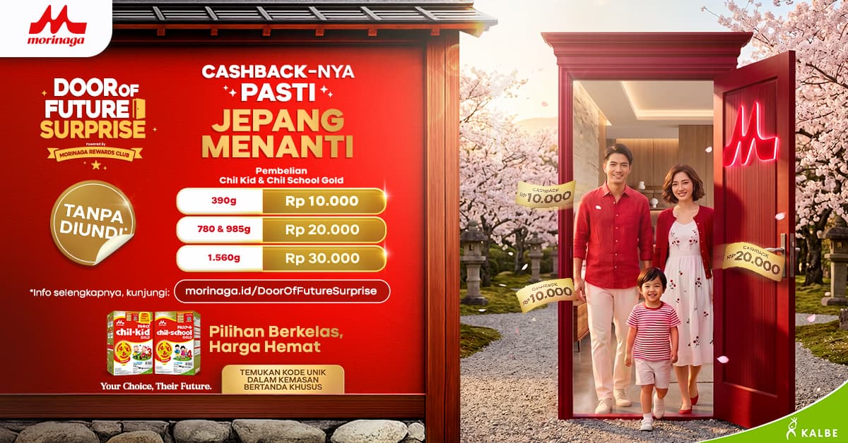 Promo Cashback Morinaga Gold Future Surprise & Menangkan Hadiah ke Jepang!