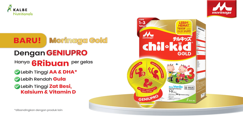 Baru Morinaga Gold Chil Kid  Dengan Geniupro