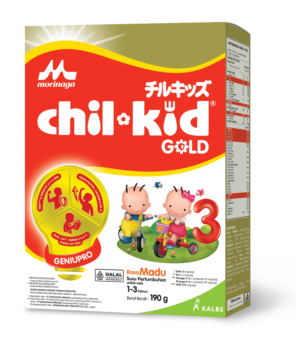 Spesifikasi: Berat 190gr, untuk usia 1-3 tahun. Tersedia rasa vanila dan madu