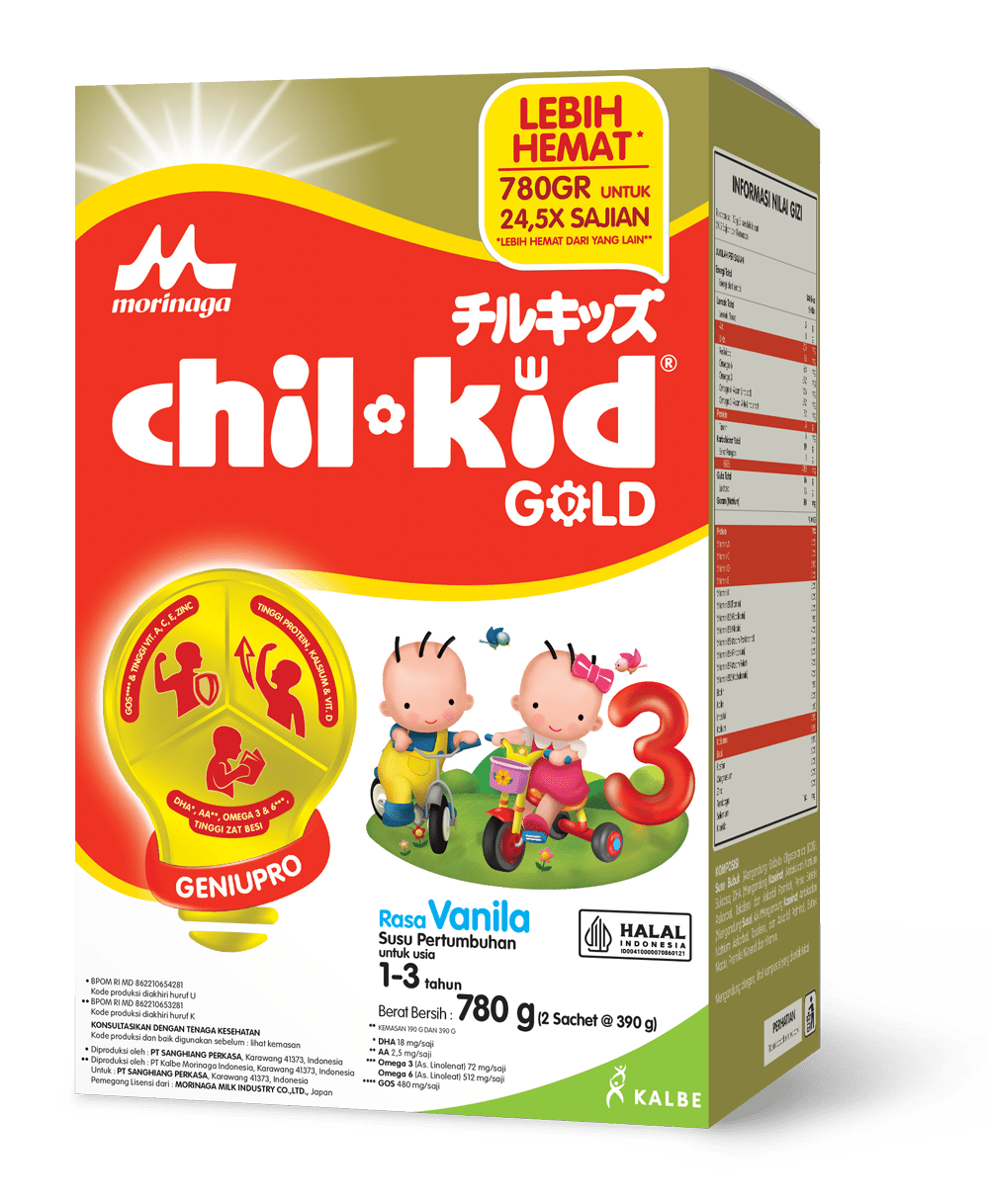 Spesifikasi: Berat 780gr, untuk usia 1-3 tahun. Tersedia rasa vanila dan madu