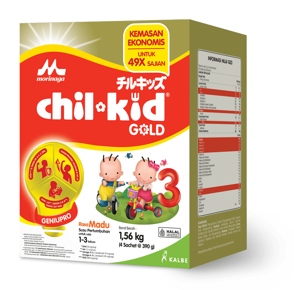 Spesifikasi: Berat 1560gr, untuk usia 1-3 tahun. Tersedia rasa vanila dan madu