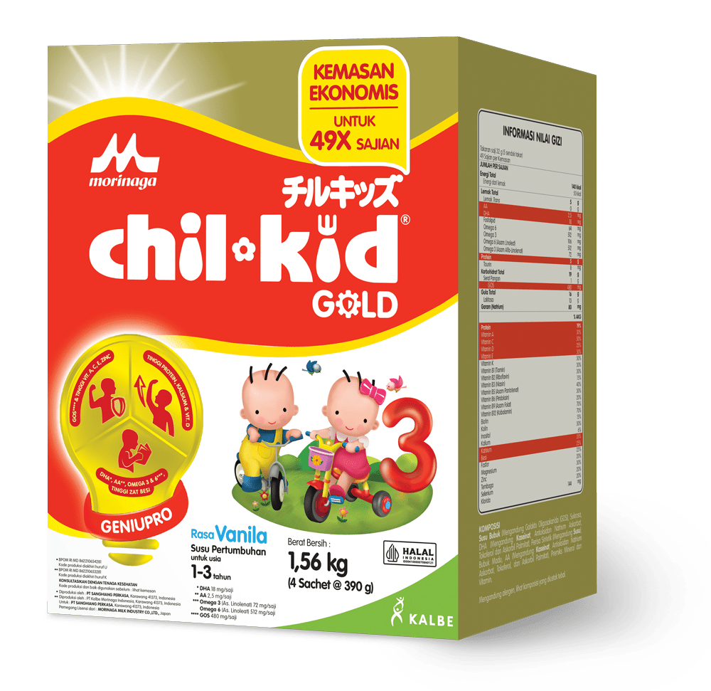 Spesifikasi: Berat 1560gr, untuk usia 1-3 tahun. Tersedia rasa vanila dan madu