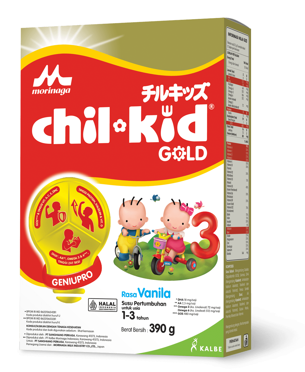 Spesifikasi: Berat 390gr, untuk usia 1-3 tahun. Tersedia rasa vanila dan madu