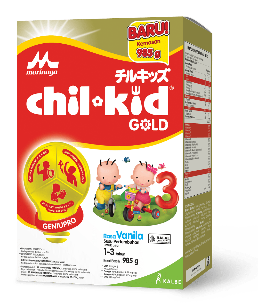 Spesifikasi: Berat 985gr, untuk usia 1-3 tahun. Tersedia rasa vanila dan madu