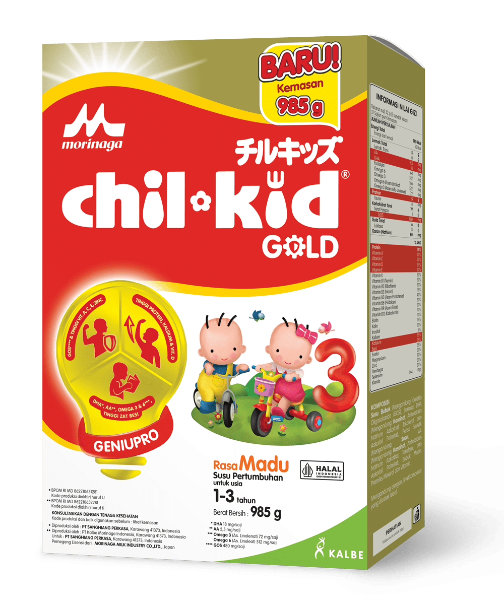 Spesifikasi: Berat 985gr, untuk usia 1-3 tahun. Tersedia rasa vanila dan madu