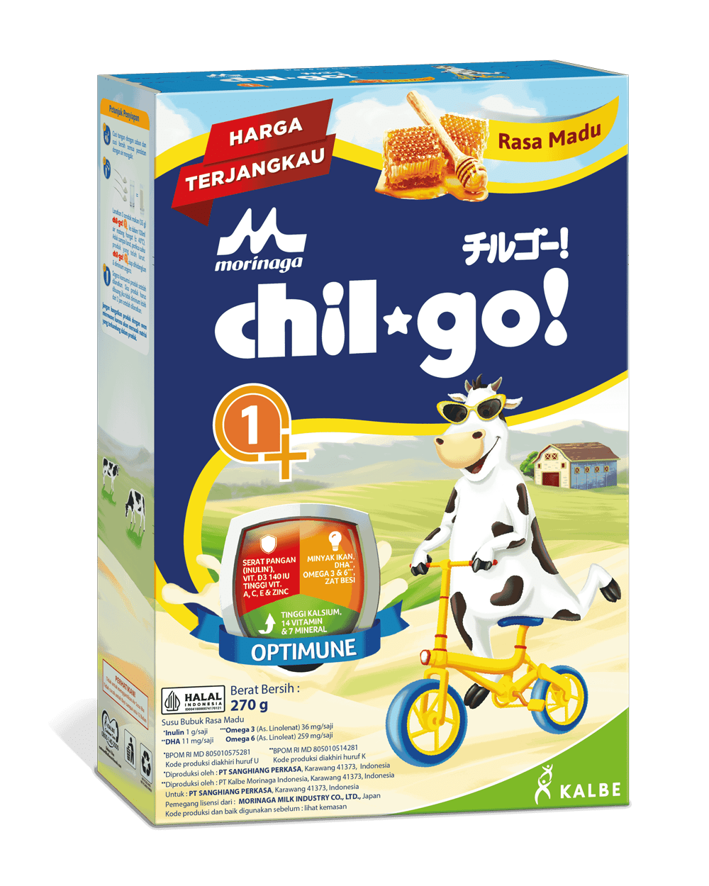 Spesifikasi: Berat 270gr
Tersedia rasa vanila dan madu